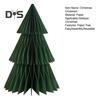 3D Paper Christmas Tree Reusable Tabletop Decor Honeycomb Tree Easy Assembly Mini Xmas Tree for Festive Party Table Centerpiece