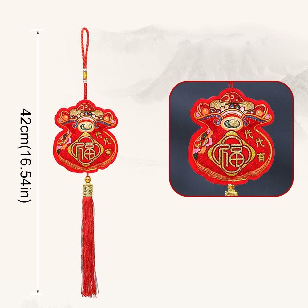 Get Rich Spring Festival Pendants Red Chinese Lucky Pendant  Party Decorations