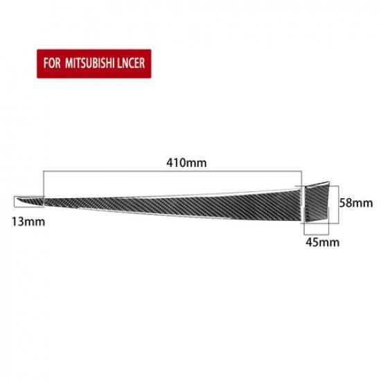 3 шт. Накладка на панель приборов со стороны пассажира из углеродного волокна для Mitsubishi Lancer