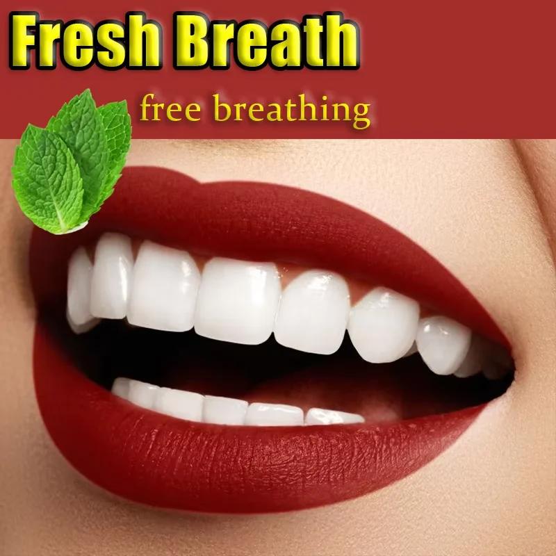 Зубы, свежее дыхание, белая упаковка, сильная зубная паста