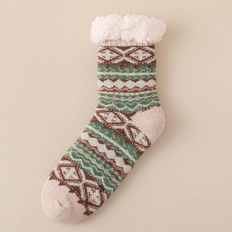 Мужские носки средней длины из овечьей шерсти — толстые, теплые, дышащие, впитывающие пот, идеально подходят для осени и зимы.