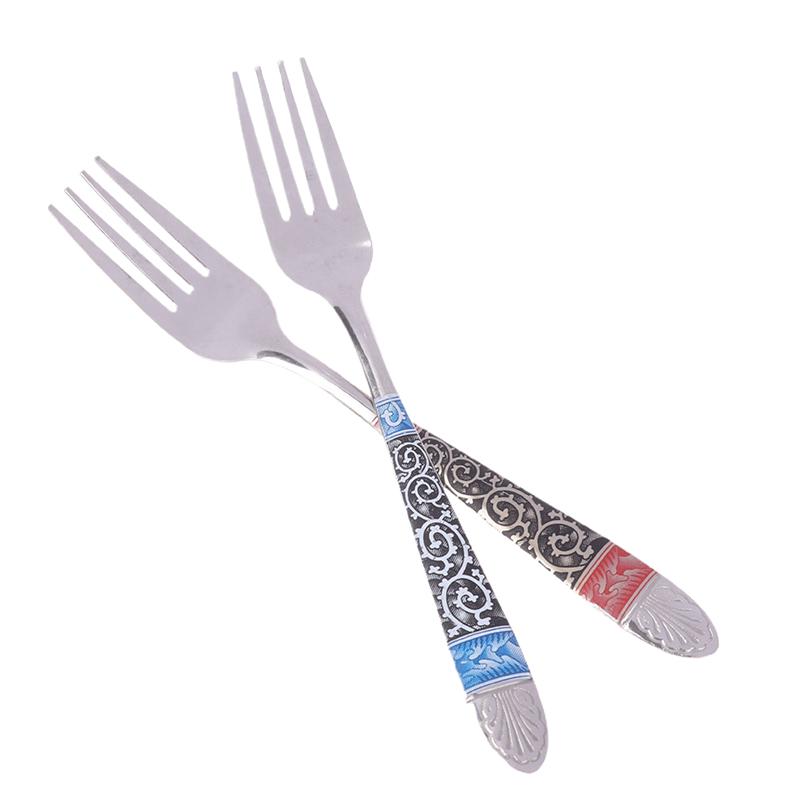 Набор столовых приборов с ложкой и вилкой, набор столовых приборов, столовые приборы из нержавеющей стали, набор столовой посуды для ресторана, посуда, набор ложек и вилок