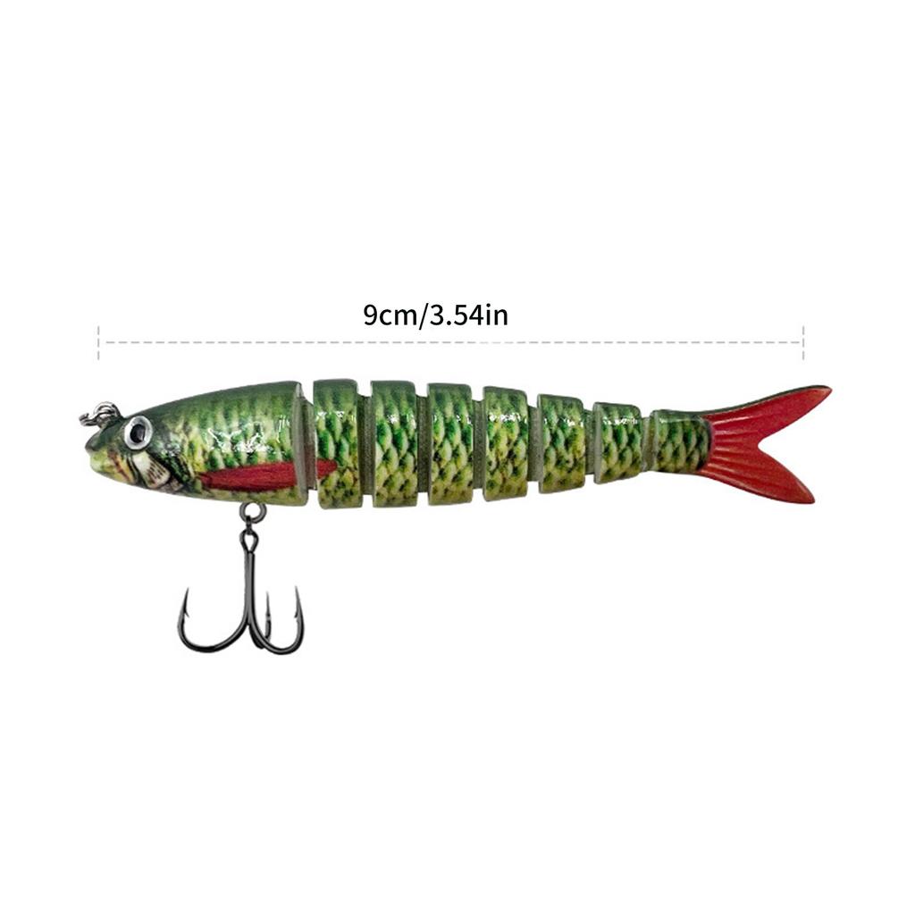 Fishing Baits Wobbler Muti-Section Jointed Casting Soft Lures Treble Hooks Hard Crankbait Sinking Tackle Pesca Swim Bait