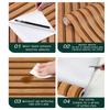 Wood Stripe Background Wall Self-adhesive Wallpaper Desk Cabinet Furniture Renovation PVC Waterproof Sticker