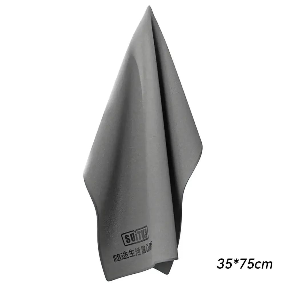 1 шт. 30x40 см/40x40 см/35x75 см двухслойное замшевое полотенце для чистки автомобиля сушка для мытья полотенце из микрофибры для автомобиля