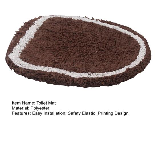 Yousheng Toilet Mat Safety Elastic Easy Installation Bright Color Toilet Cover Hotel Bathroom Decor Elastic Fit Toilet Accessory