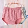 Seniors Women Cotton Underwear Soft Full Coverage Panties Plus Size Moisture-Absorbing Briefs for Medium Elderly Ladies
