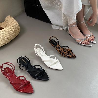 Мода Bailamos Летние женские сандалии Модные сандалии с узким ремешком Женские сандалии на низком каблуке для улицы Платье Гладиаторские сандалии Mujer