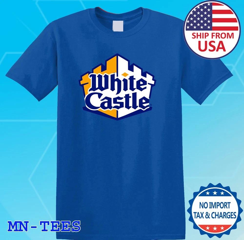 White Castle Burger Blue Size S-5XL