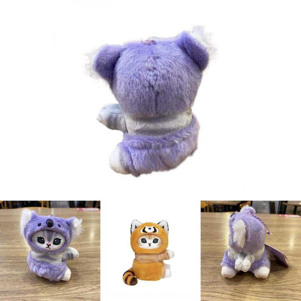 Плюшевая игрушка-кошка Мофусанд, наплечный зажим с мультяшным дизайном коалы и енота для декора детской комнаты