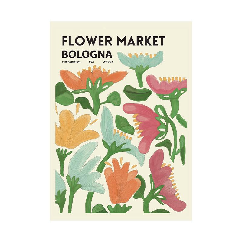 Абстрактная Цветочная Печать Плакатов Растение Настенное Искусство Париж Холст Картина Гостиная Домашнее Украшение