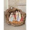 Latest Resin Decor Showpiece for Table Small Size Xmas Present To Friend Christmas Gifts Single Piece Holy Family Crib Figurines