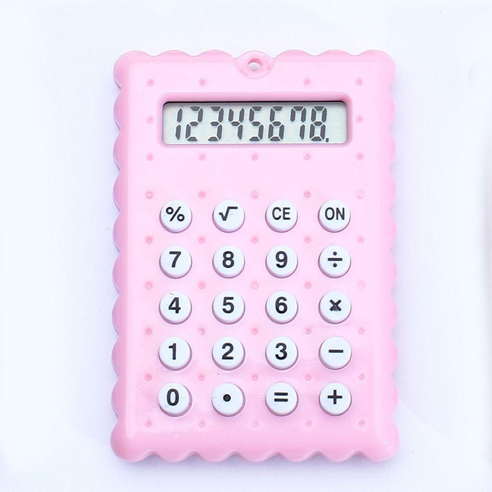 Biscuit Shape Scientific Calculators Battery Student Calculators Mini Calculator  Stationery