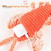 Интерактивная игрушка для собак "Лобстер" с USB-перезаряжаемыми режимами вибрации Игрушка для кошек Электрическая реалистичная виляющая игрушка-лобстер Кошачья мята Добавляется для снятия стресса
