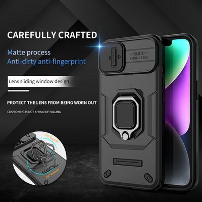 Бронированный чехол для iPhone 16 15 14 Pro Max Plus Сверхпрочный Противоударный Защита от царапин С держателем-кольцом Чехол для телефона