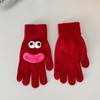 Ladies' Funny Gloves, Warm And Cute Cartoon Sausage Mouth, Leakage Finger, Split Finger, Fleece Gloves
