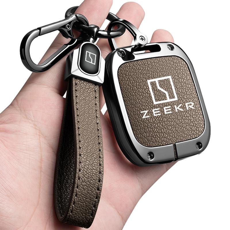 Чехол-брелок из цинкового сплава для автомобильного ключа Zeekr 001 Zeekr X Держатель корпуса брелка Брелок Аксессуары