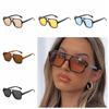 UV400 Square Sunglasses Double Beam Retro Eyewear Fashion Pilot Sun Glasses Unisex