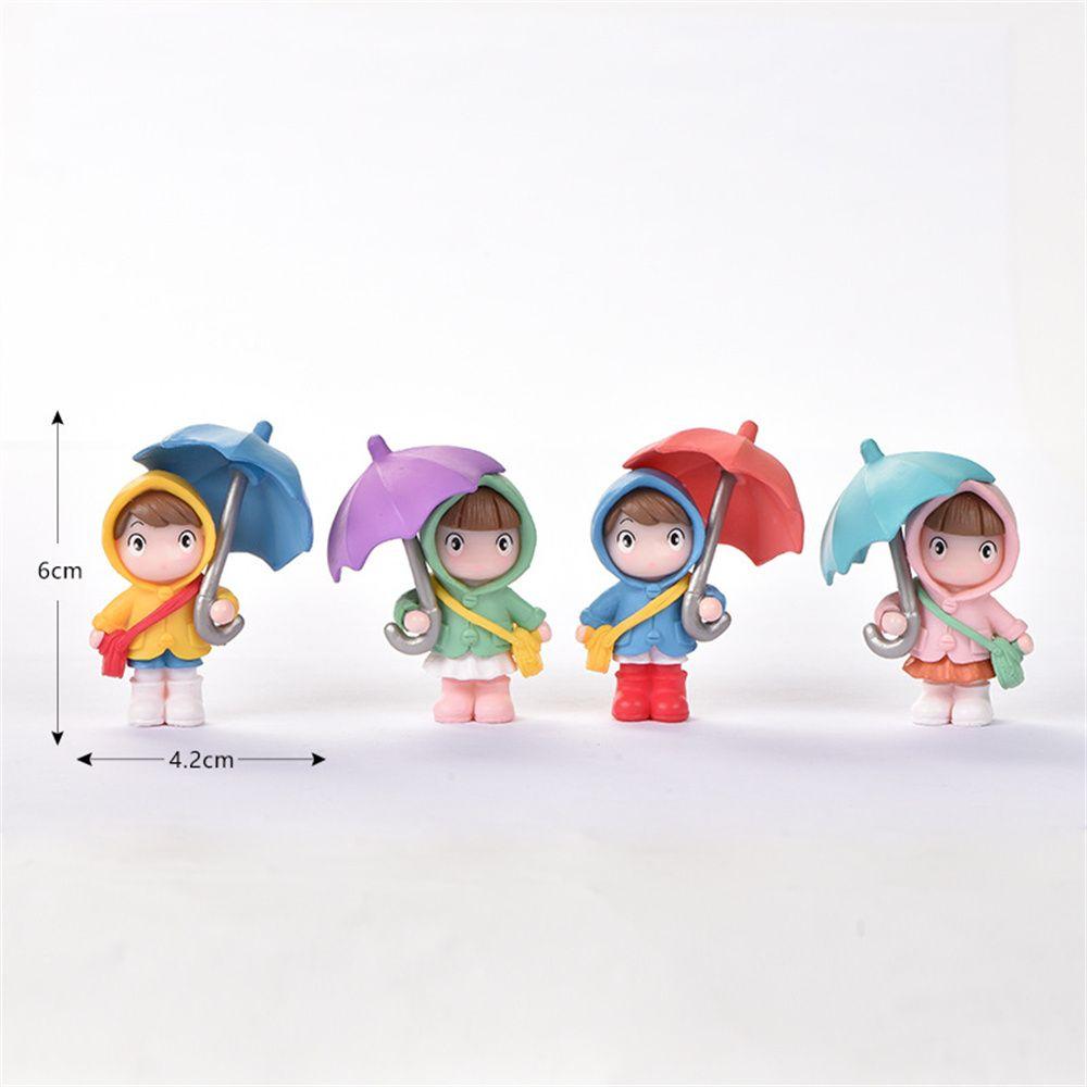 Cute Ornament Craft Desktop Miniature Figurine Micro Landscape Umbrella Girls Fairy Garden