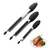 Набор из 3 кухонных щипцов, термостойкие щипцы с силиконовым наконечником для приготовления пищи