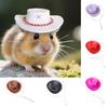Small Animals Hats Hamster Mini Cowboy Hat Rhinestone Star Design Tiny Pet Hat Costume Accessories for Guinea Pig Rabbit