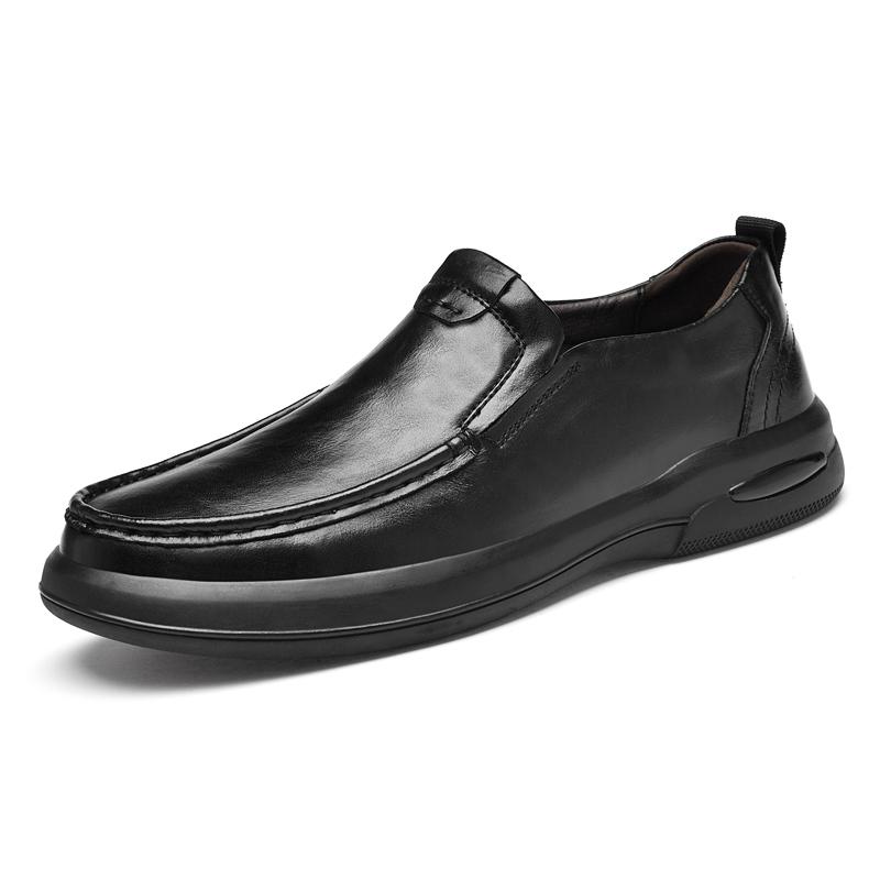Мужская деловая обувь высокого класса, классические лоферы на толстой подошве, износостойкие, повседневные, универсальные, из натуральной кожи