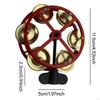 Hi Hat Tambourine Drum Cymbals Diameter 11.5cm Bell with Metal for Concert Ensemble Kids Adults