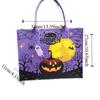 Fabric Trick or Treat Bag Candy Bag Pumpkin Storage Bag Foldable Halloween Felt Handbag  Female