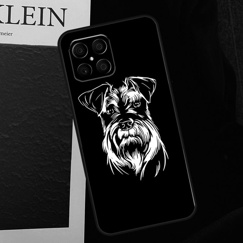 Cartoon Schnauzer Dog Case For Honor X9b X9c X8b X9a X8a X8 X9 50 70 90 Lite Honor 200 Pro Magic 7 5 6 Lite Cover