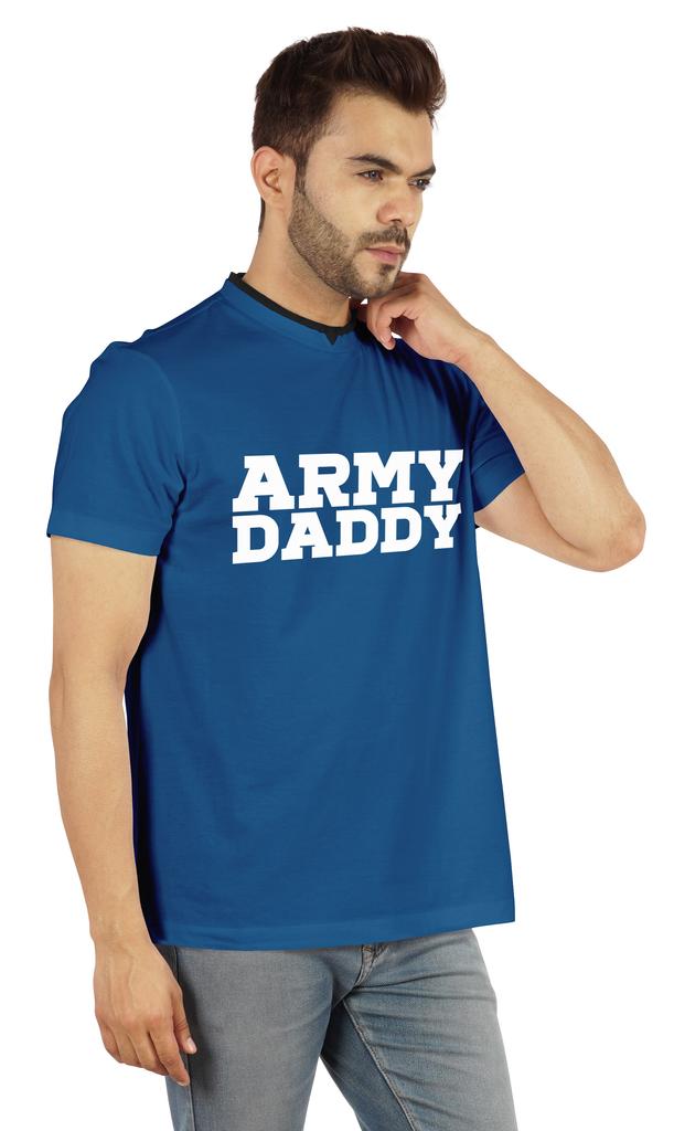 Inkmeso Мужская футболка с надписью «Pride Dad» с надписью «Army Daddy Tee» из хлопкового джерси
