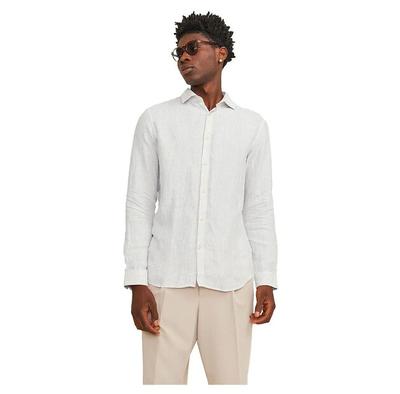 Jack & Jones Parker Linen Stripe рубашка с длинным рукавом