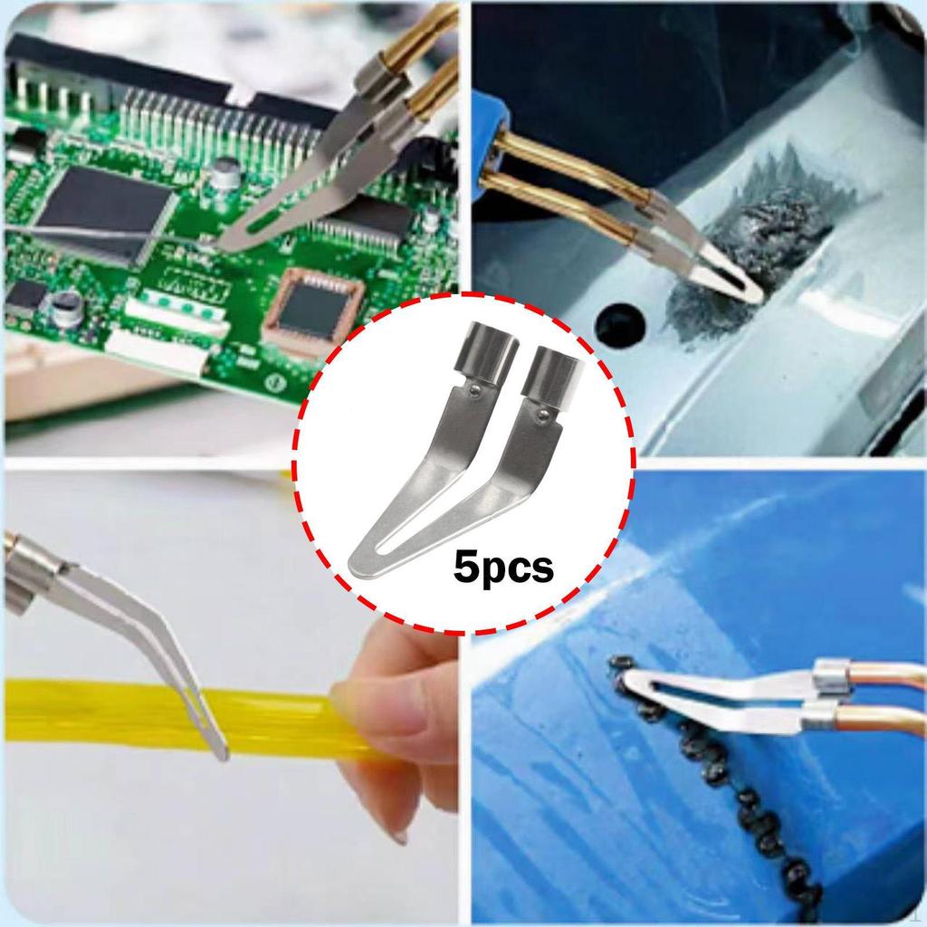 5Pcs Welder Smoothing Tip Head Replacement Professional Sturdy Practical Triangle Point Welding Iron