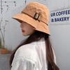 Женская нестандартная хлопковая шляпа-ведро с козырьком от солнца, однотонные широкие козырьки, тонкие рыболовные шляпы JK Korean Girl Travel Basin Cap