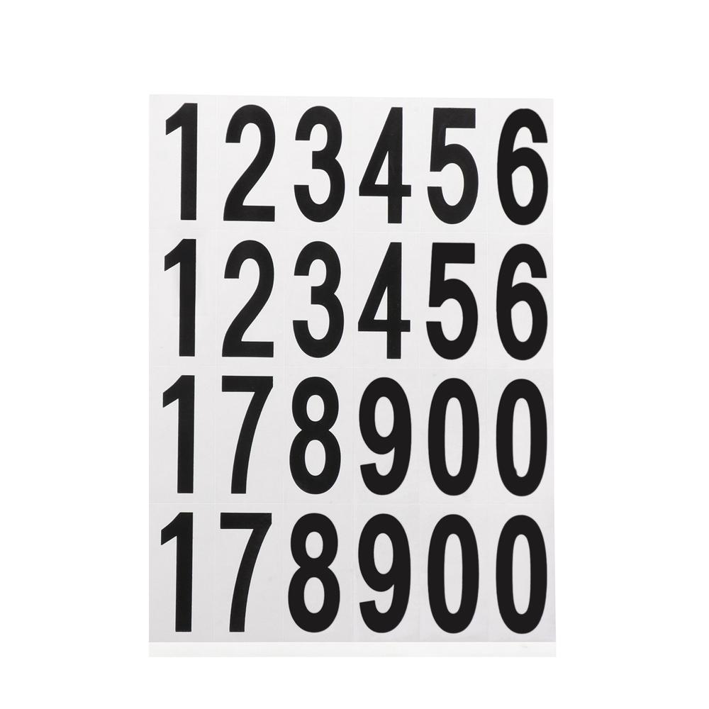 Листы/пакет Самоклеящиеся Водонепроницаемые Номера для почтового ящика Наклейки с номерами Наклейки-этикетки Декор