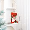 Christmas Tree Decorations Wooden Santa And Snowman Ornaments For Holiday Celebration