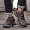 TUINANLE Ручная строчка Кожаные мужские ботинки Повседневная кожаная обувь Мужские ботильоны Крутая обувь Осень