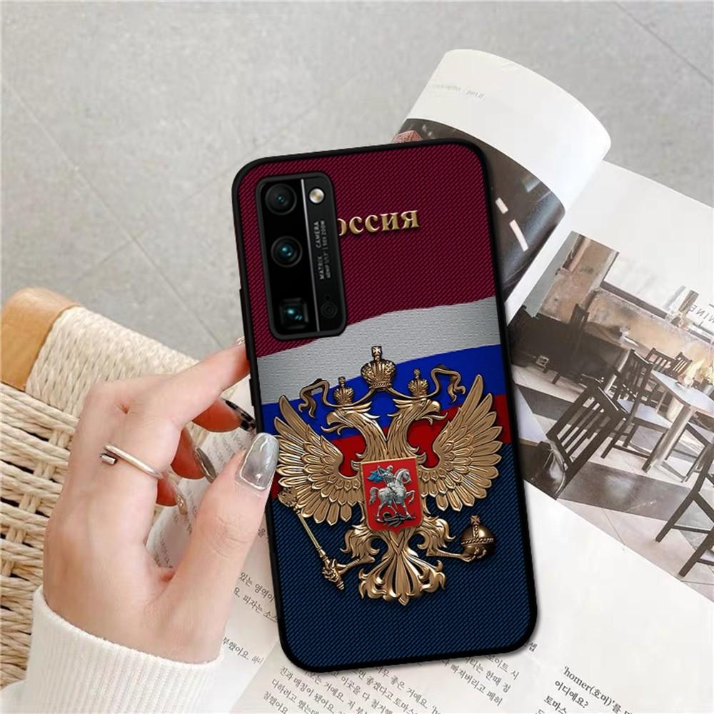 Russia Coat Of Arms Eagle Flag Phone Case For Huawei Honor 10 Lite 9 20 7A 9X 30 50 60 70 Pro Plus Soft Silicone Cover