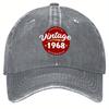 Vintage 1968 Baseball Cap Mens Casual Rim Cap