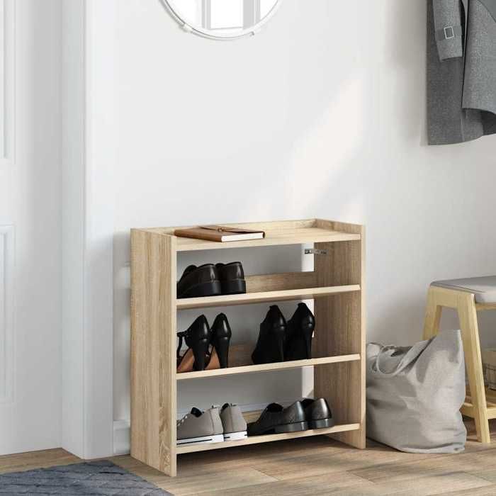 Maison Exclusive - Étagère à chaussures chêne sonoma 60x25x62 cm bois d'ingénierie
