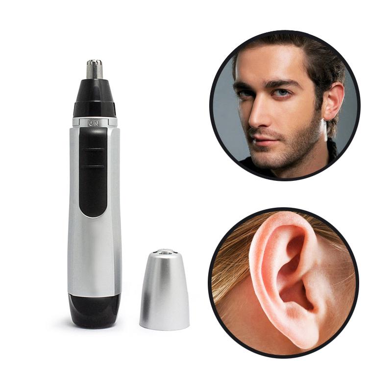 Модернизированный портативный триммер для волос в носу, электрическая машинка для стрижки волос в носу, черная машинка для стрижки волос в носу, черная машинка для стрижки волос в носу без спрея