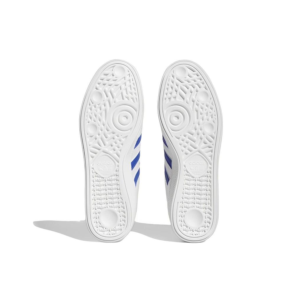 Adidas Кроссовки унисекс Busenitz White Semi Lucid Blue, кристально-белые, золотисто-металлические HQ2026