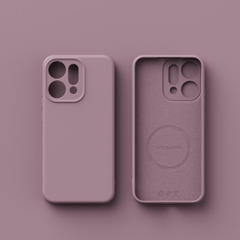 for Liquid Silicone Magnetic Case for OPPO Reno 14 Pro Magsafe Wireless Charging Soft Skin Smooth Cover Bumper Funda