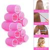 30 шт. большие бигуди, розовые бигуди для коротких волос, бигуди для длинных волос 44 мм, 36 мм, 25 мм, бигуди, с 12 зажимами для утиного клюва, подходят для женщин и детей