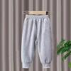 Брюки для мальчиков весна-лето-осень Брюки для детей и подростков Тонкие детские спортивные прямые брюки Модные брюки с тремя полосками Модные