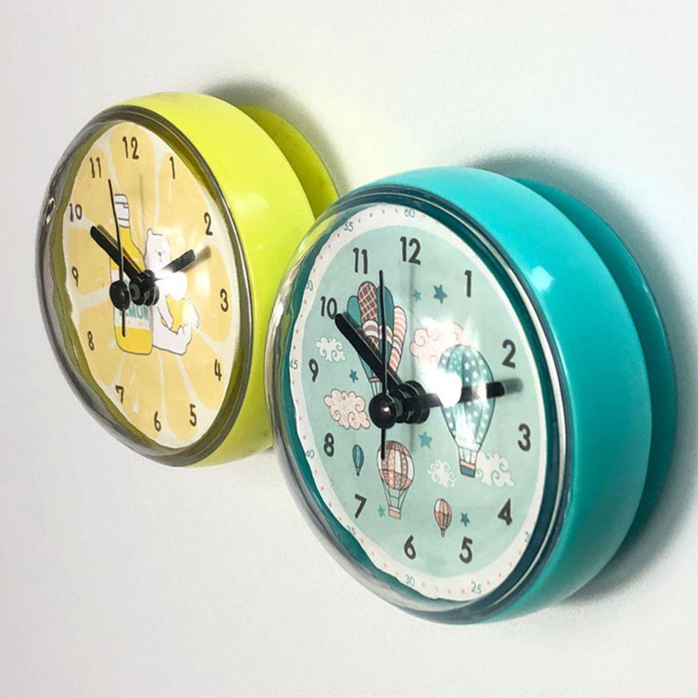 Clock Art Minimalist Battery Powered Mini Sucker Shower Clocks Home Decor Wall Watch Wall Clock