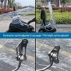 Black Knight Electric Vehicle Front Windshield Modification: Heightened Transparent Wind Deflector with Chest Protection.