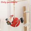 Resin Christmas Tree Decorations For Holiday Season With Santa Reindeer And Snowman Accents