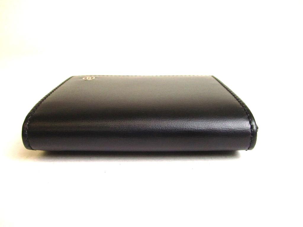 Authentic Cartier Pasha de Cartier Black Leather Silver H/W Coin Purse #a155 Open box