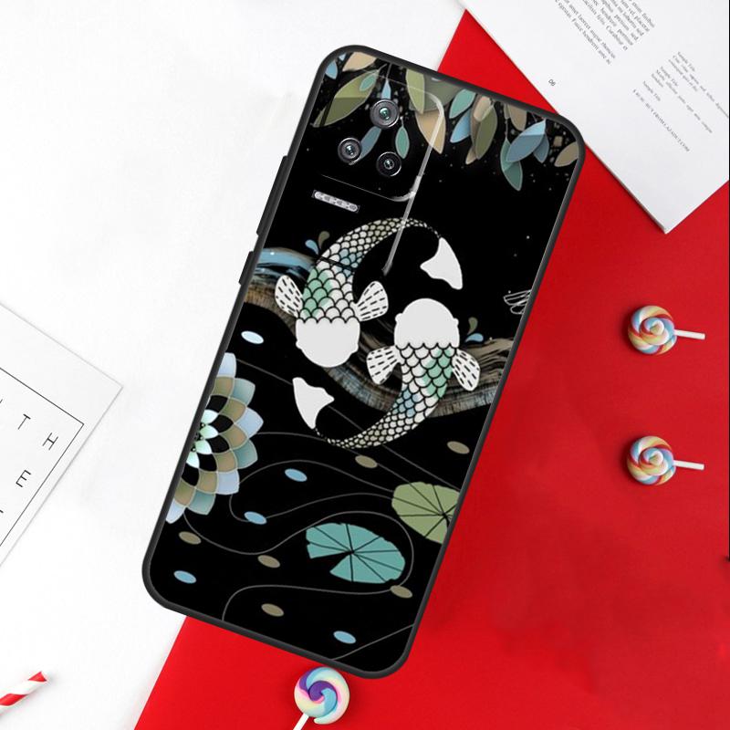 Чехол с изображением рыбы Кои Инь-Ян для Xiaomi 13T 11T 12T 14T Pro 13 14 15 Ultra POCO X7 Pro X3 X5 X6 F5 F6 M6 Pro