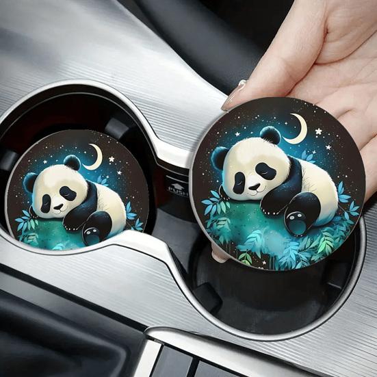 Huaqianguhh 2 шт. Автомобильные подставки под стаканы, Нецарапающие силиконовые держатели для стаканов, Износостойкие термостойкие подкладки, Защита от ожогов, царапин, пятен для путешествий